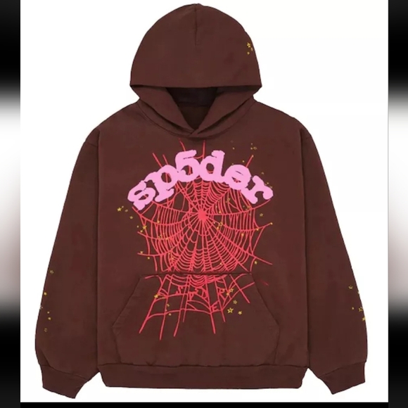 Brown Sp5der Hoodie